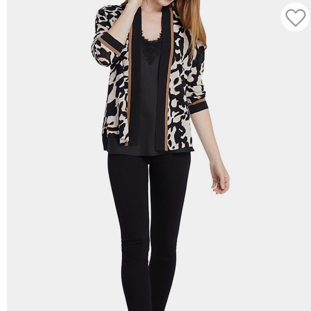 NIC + ZOE Leader of the Pack Animal Print Cardigan